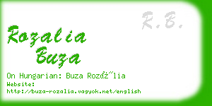 rozalia buza business card